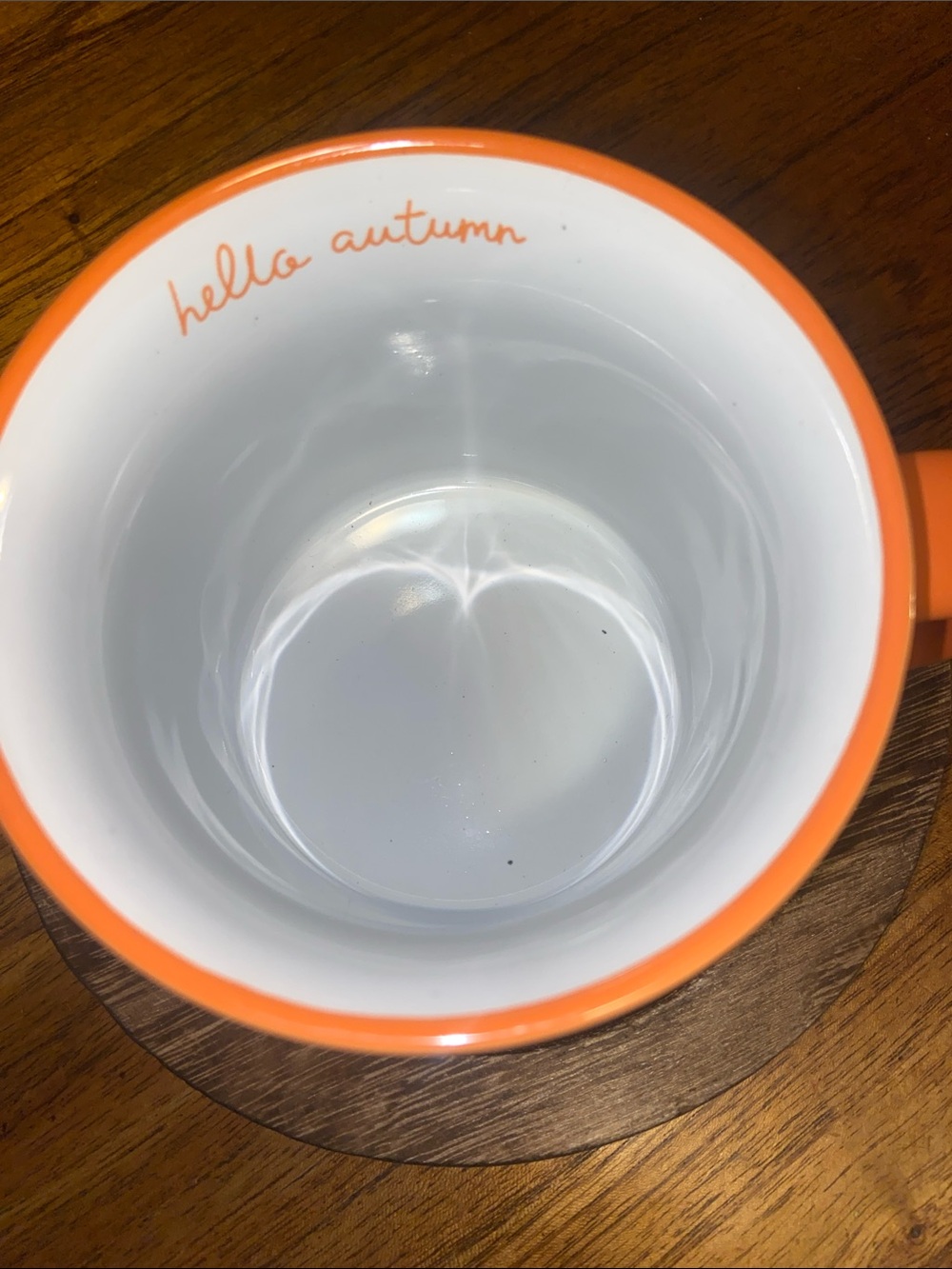 Hello Autumn Orange Pumpkin Ceramic Mug - Picture 2 of 3